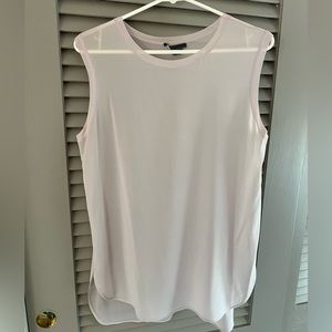 Vince eggshell lavender sheer blouse